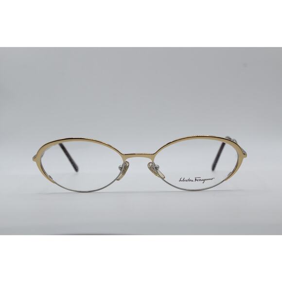 Salvatore Ferragamo 1548 527 Round Cat Eye Eyeglasses - Picture 2 of 5